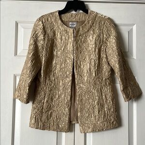 Chico’s Gold Jacket Size 0/XS